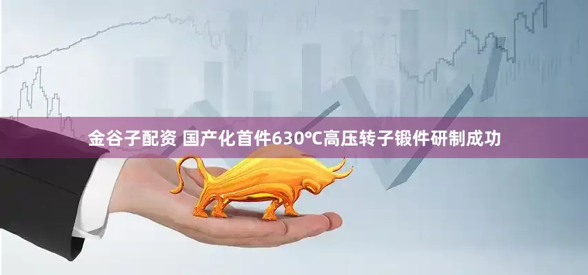 金谷子配资 国产化首件630℃高压转子锻件研制成功