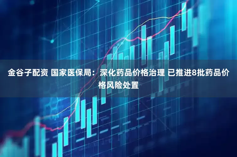 金谷子配资 国家医保局：深化药品价格治理 已推进8批药品价格风险处置
